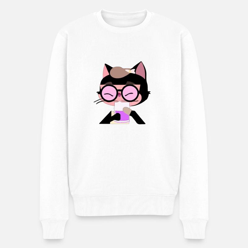 Minu la petite chatte - Pull Premium bio Homme - blanc