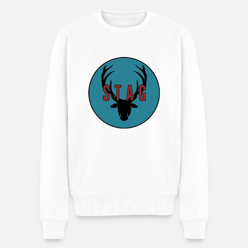 Junggesellenabschied - Männer Premium Bio Pullover - Weiß