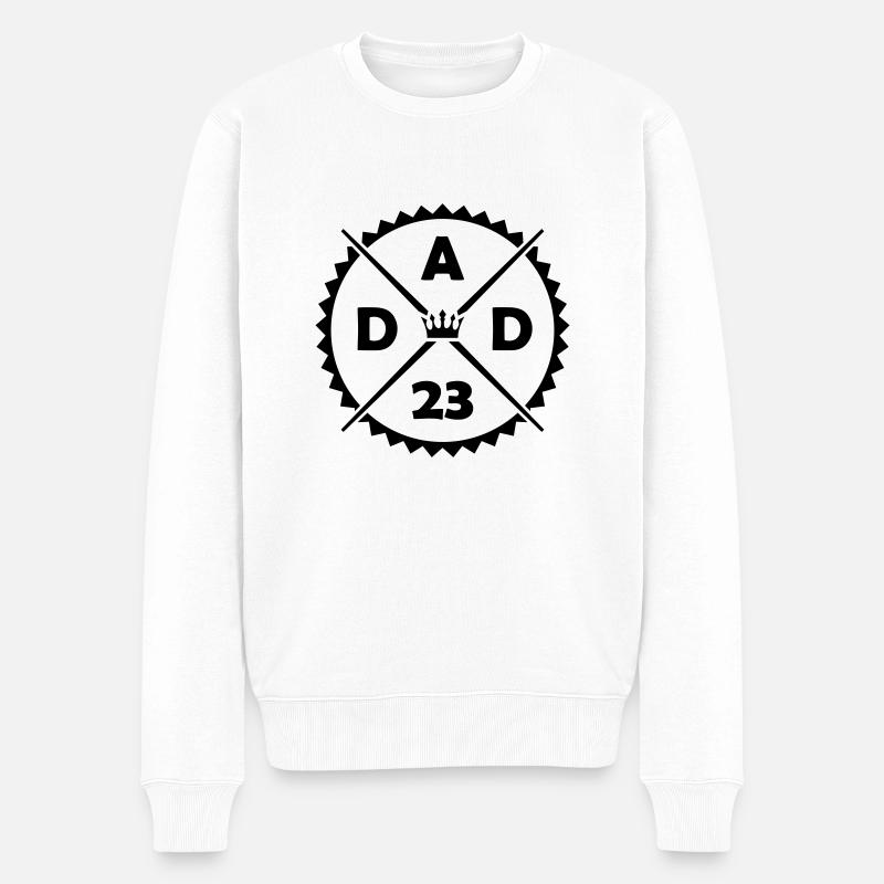 papa 23 ans - Pull Premium bio Homme - blanc
