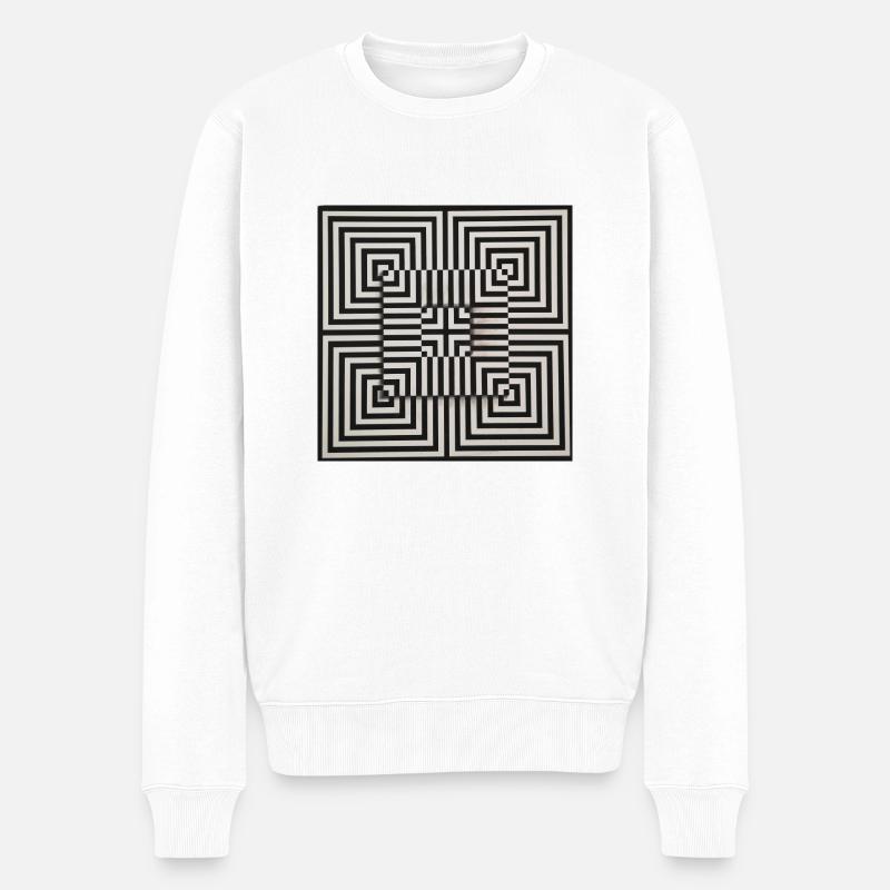 Insel - Männer Premium Bio Pullover - Weiß