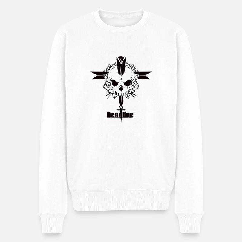 Deadline - Männer Premium Bio Pullover - Weiß