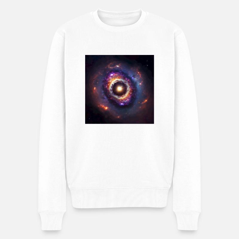 Kosmisches Universum n°7 - Männer Premium Bio Pullover - Weiß