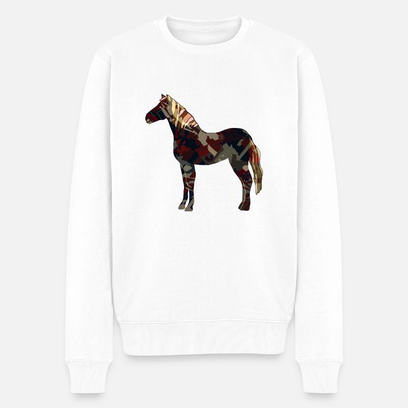 Cheval - Pull Premium bio Homme - blanc