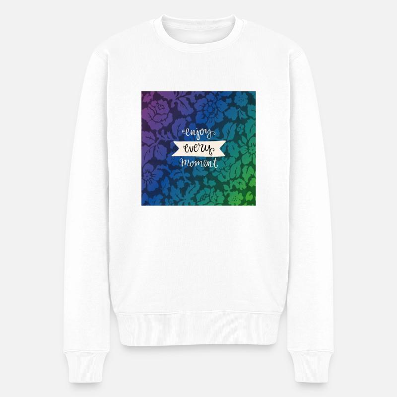 Profitez du moment présent - Pull Premium bio Homme - blanc