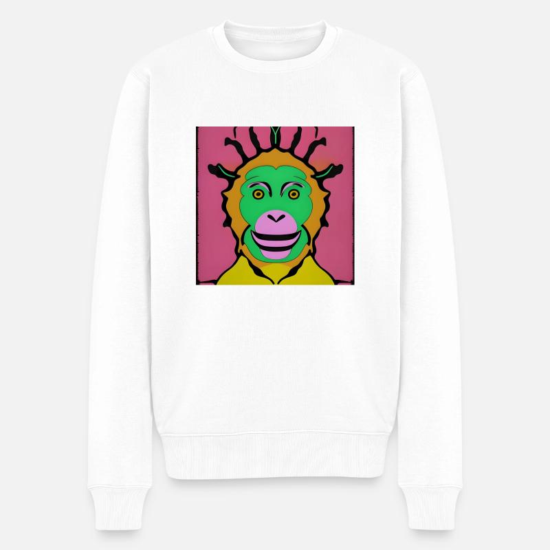 Singe10 - Pull Premium bio Homme - blanc