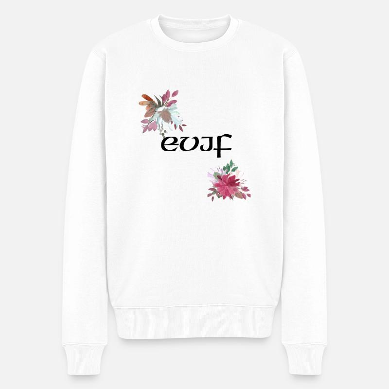 Personalisierter Junggesellenabschied - Männer Premium Bio Pullover - Weiß