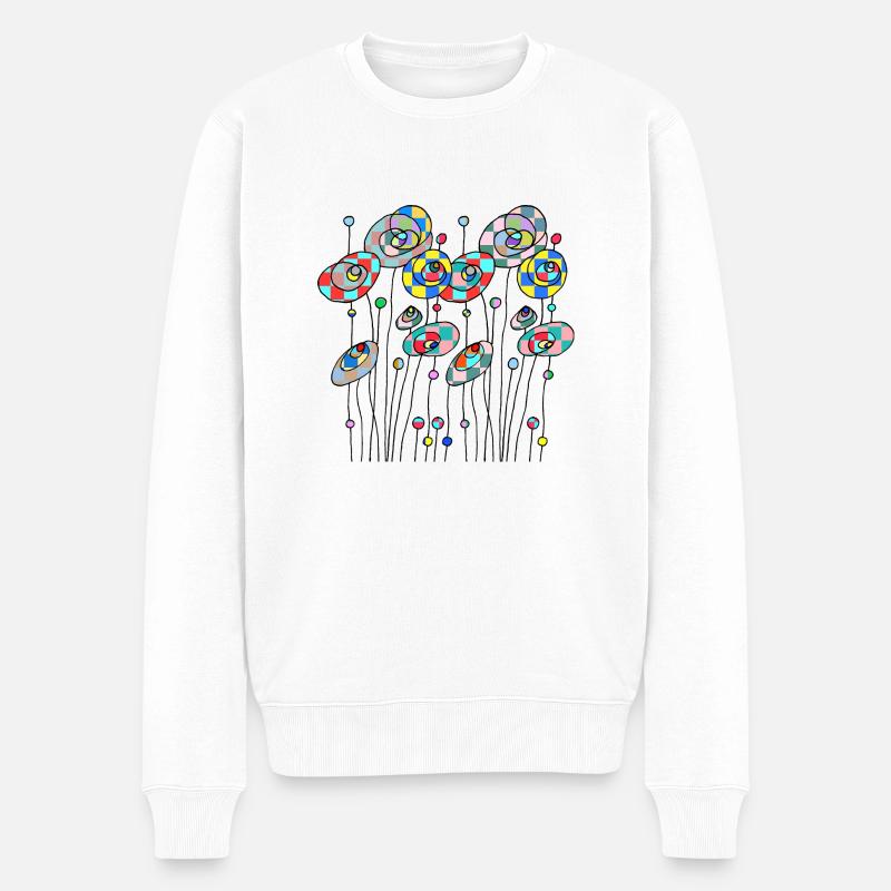 Fleur - Pull Premium bio Homme - blanc