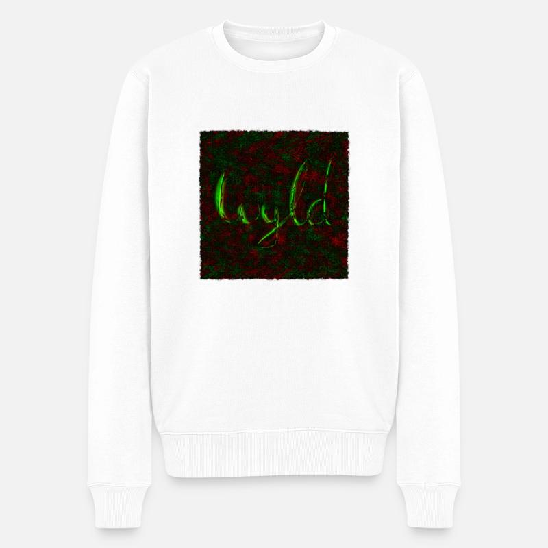 Wyldflower Dream - Männer Premium Bio Pullover - Weiß