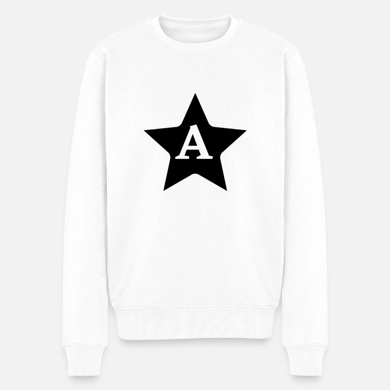 Brief an den Stern - Männer Premium Bio Pullover - Weiß