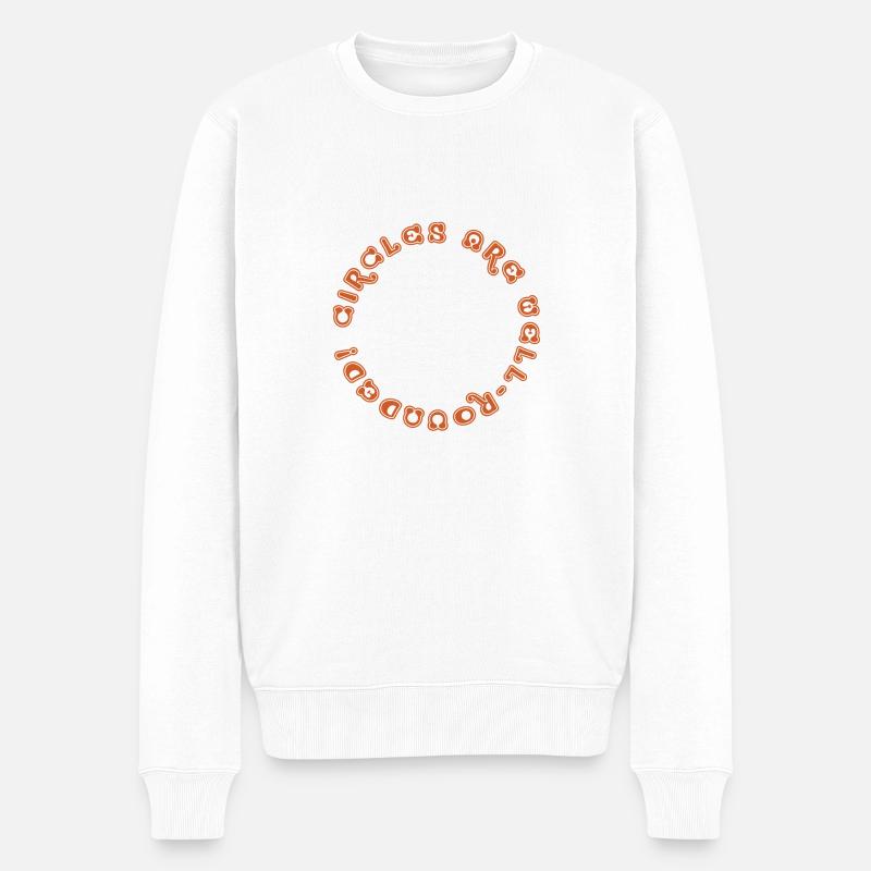 Les cercles sont bien arrondis - Pull Premium bio Homme - blanc