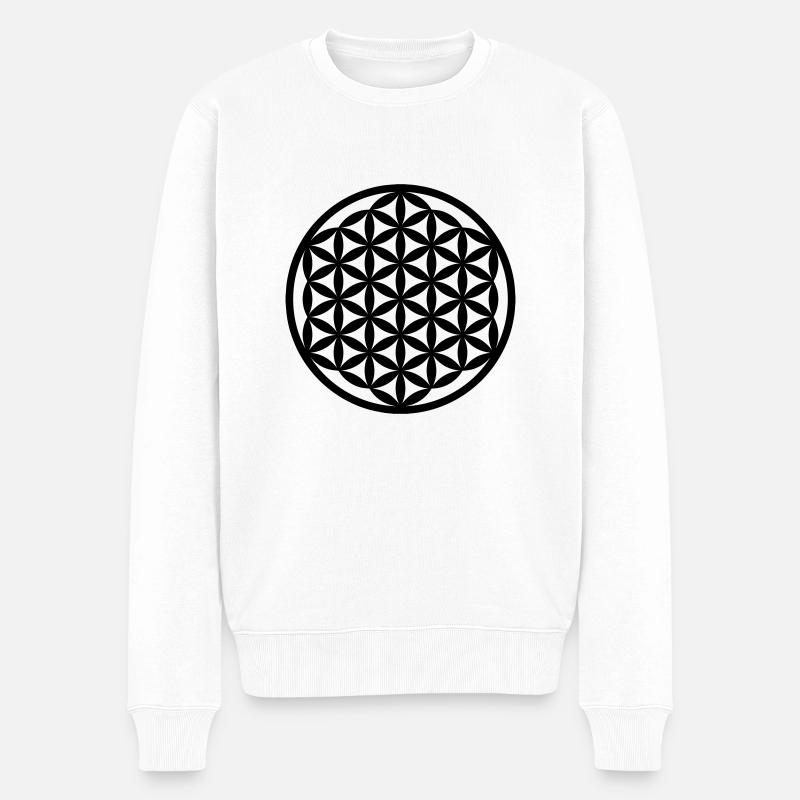 Fleur De Vie - Pull Premium bio Homme - blanc