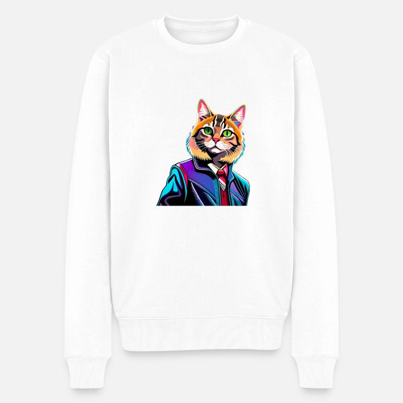 Méchant - Pull Premium bio Homme - blanc