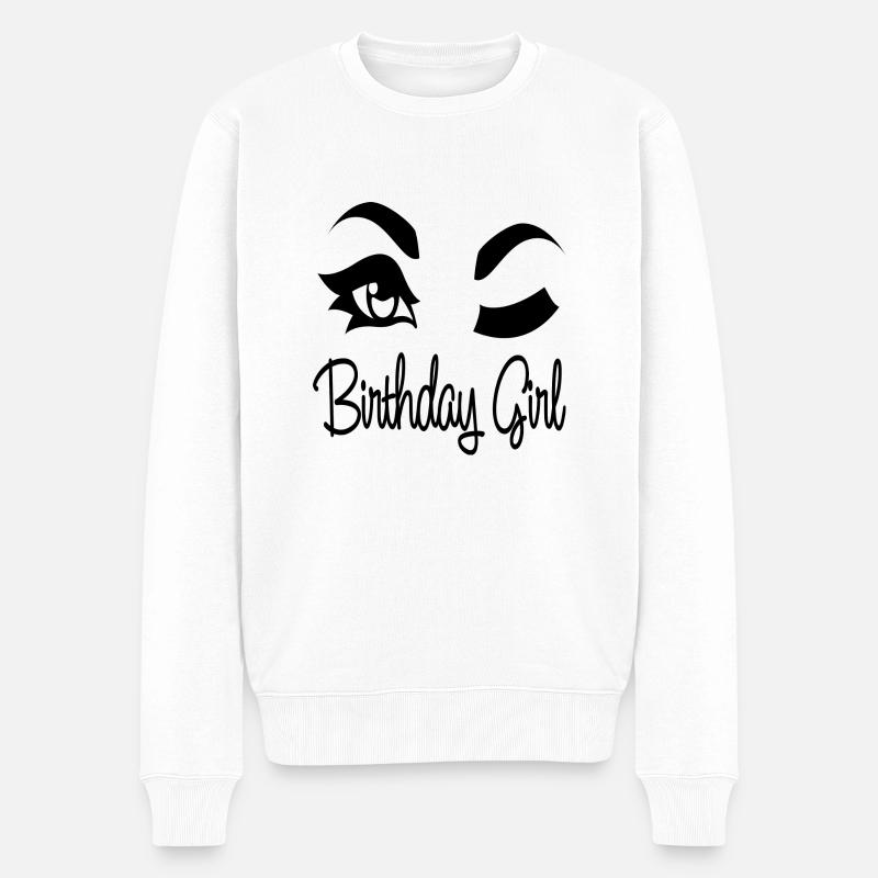 Fille d’anniversaire - Pull Premium bio Homme - blanc