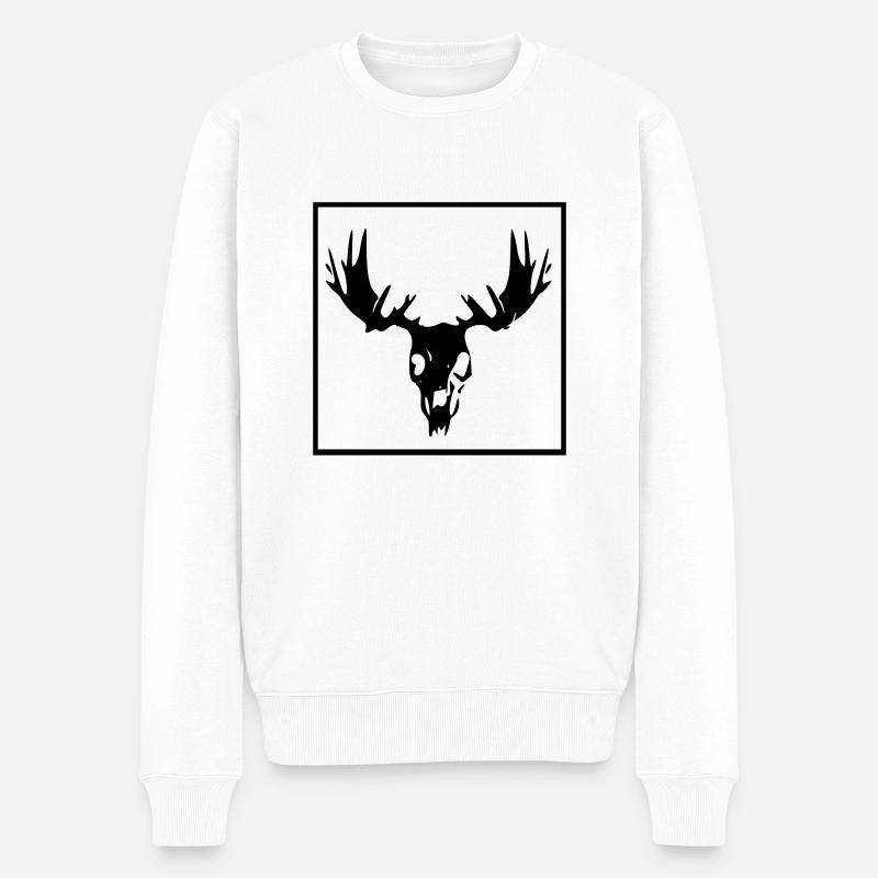 Saké d’orignal - Pull Premium bio Homme - blanc