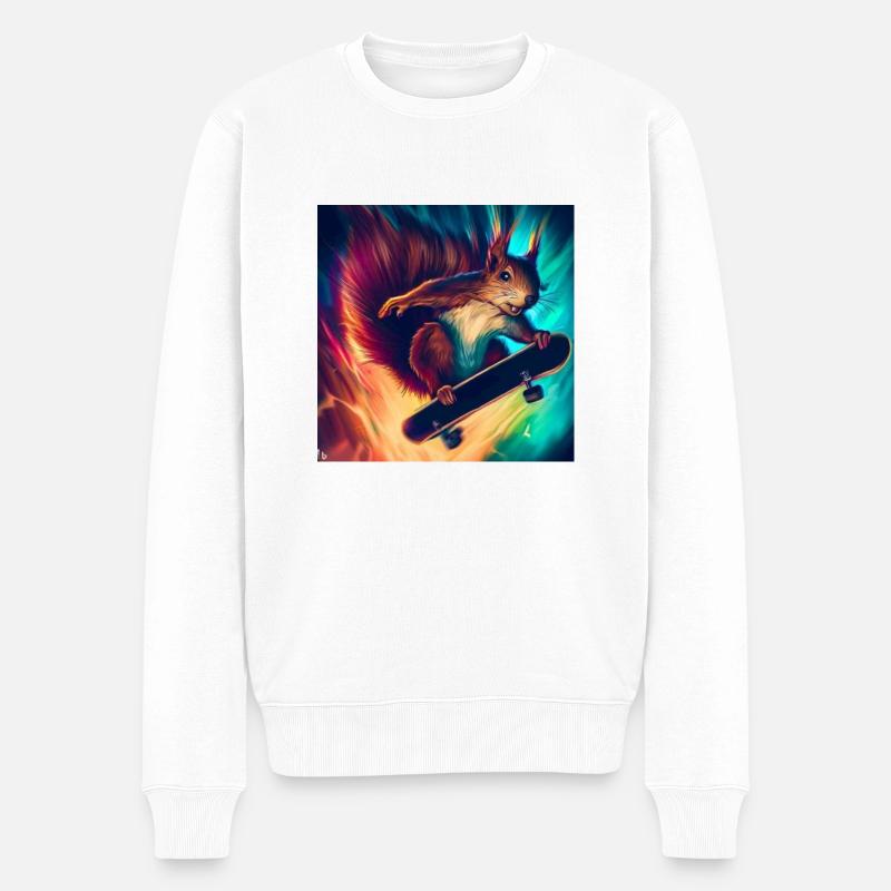 Vue passionnante - Pull Premium bio Homme - blanc