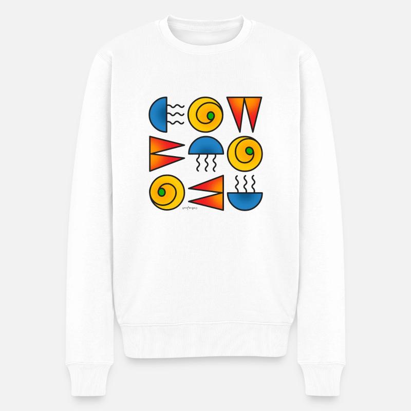 Modèle Moda 100623 3 - Pull Premium bio Homme - blanc