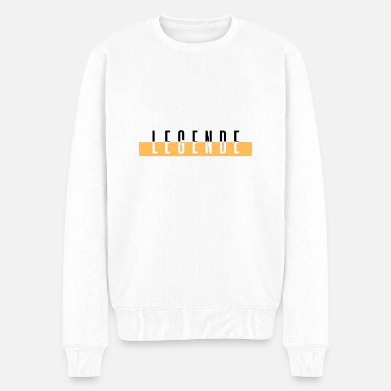 légende - Pull Premium bio Homme - blanc