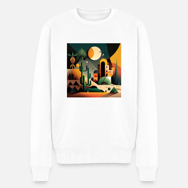 The Bauhaus Legacy - Männer Premium Bio Pullover - Weiß