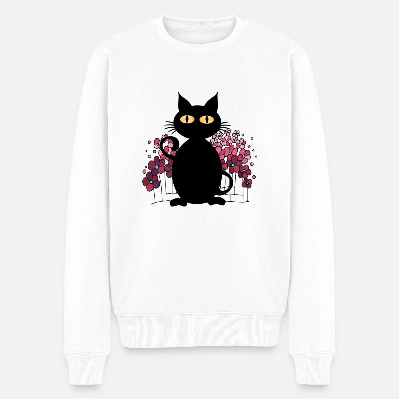 Chat - Pull Premium bio Homme - blanc