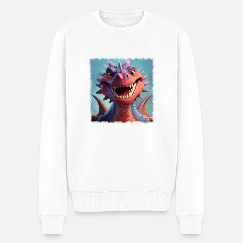 dragon cool - Pull Premium bio Homme - blanc