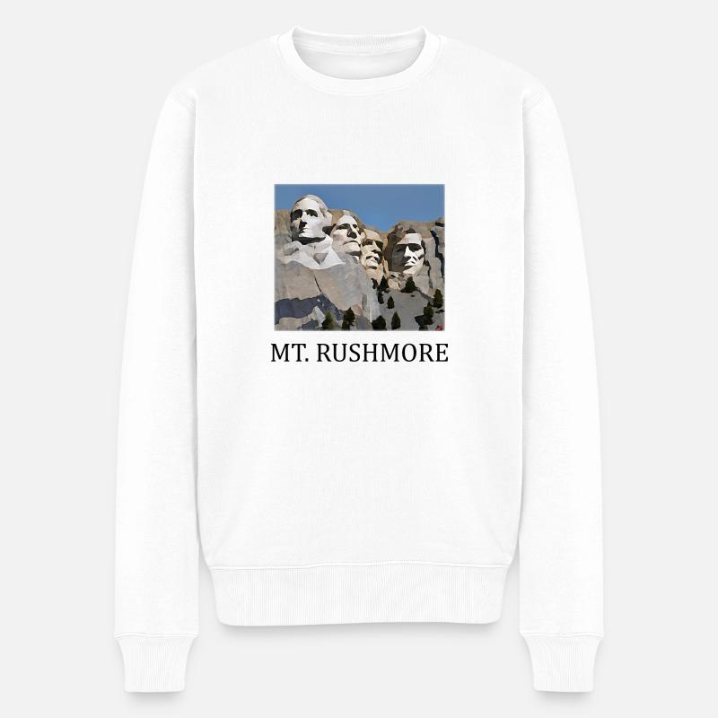 Mont Rushmore - Pull Premium bio Homme - blanc
