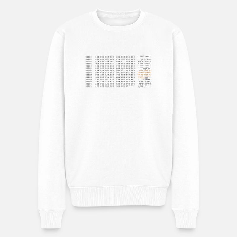 Bloc de genèse - Pull Premium bio Homme - blanc