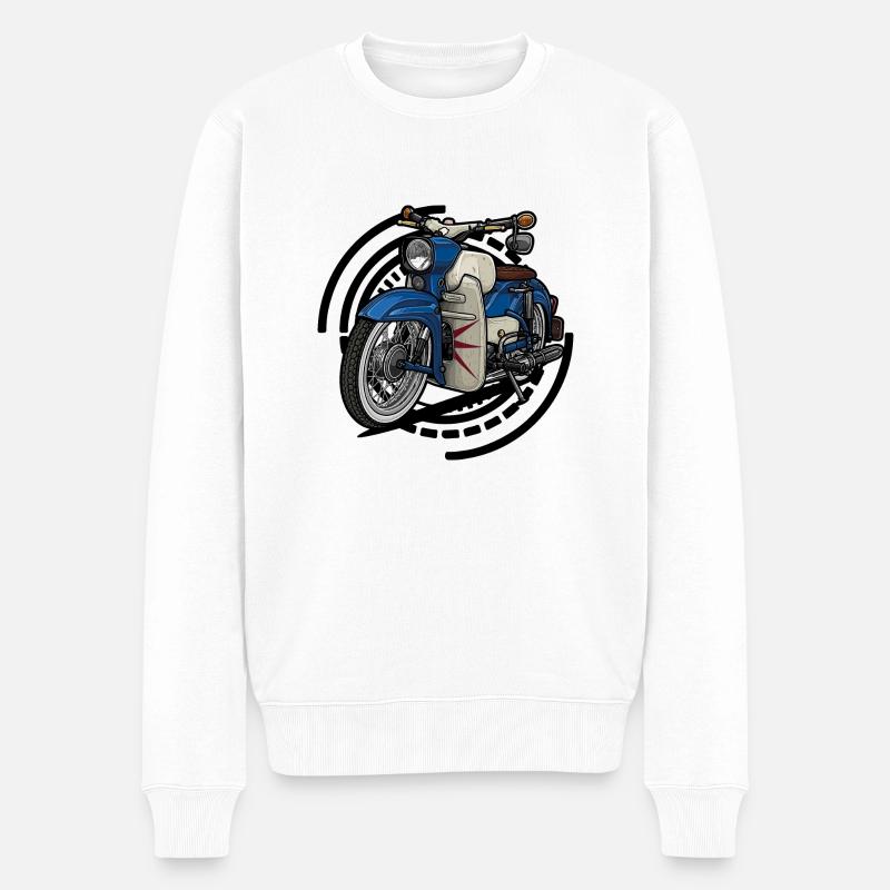 Sperber // Illustration - Männer Premium Bio Pullover - Weiß