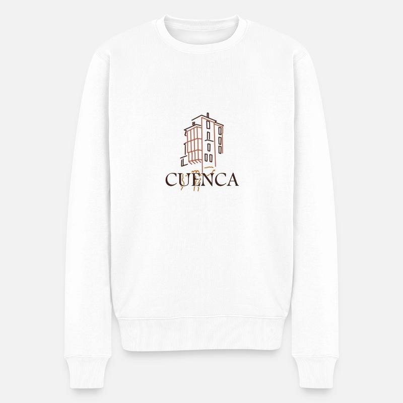 Becken - Männer Premium Bio Pullover - Weiß