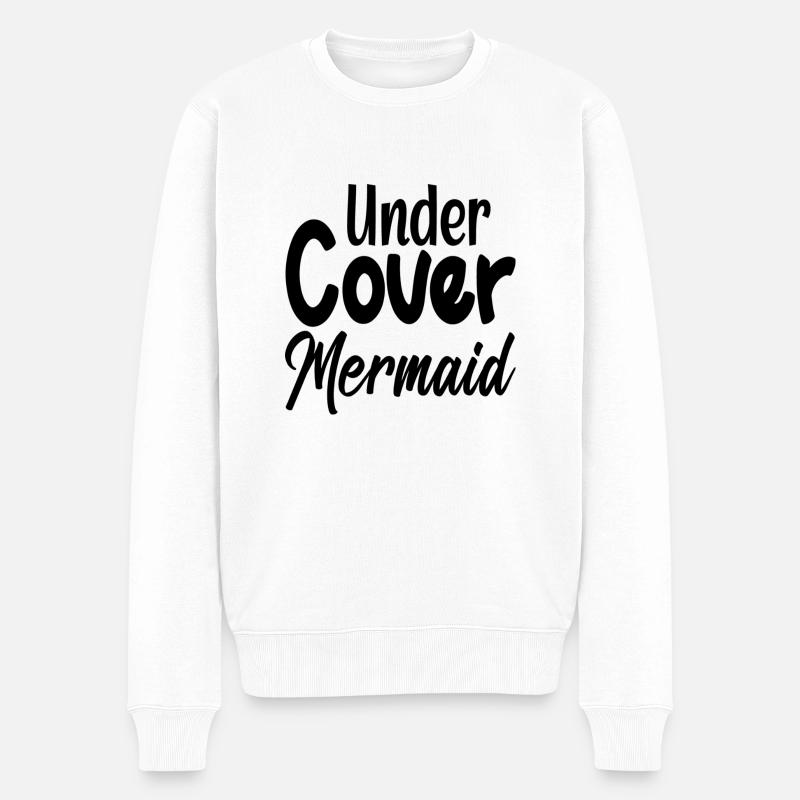 Sirène sous couverture - Pull Premium bio Homme - blanc