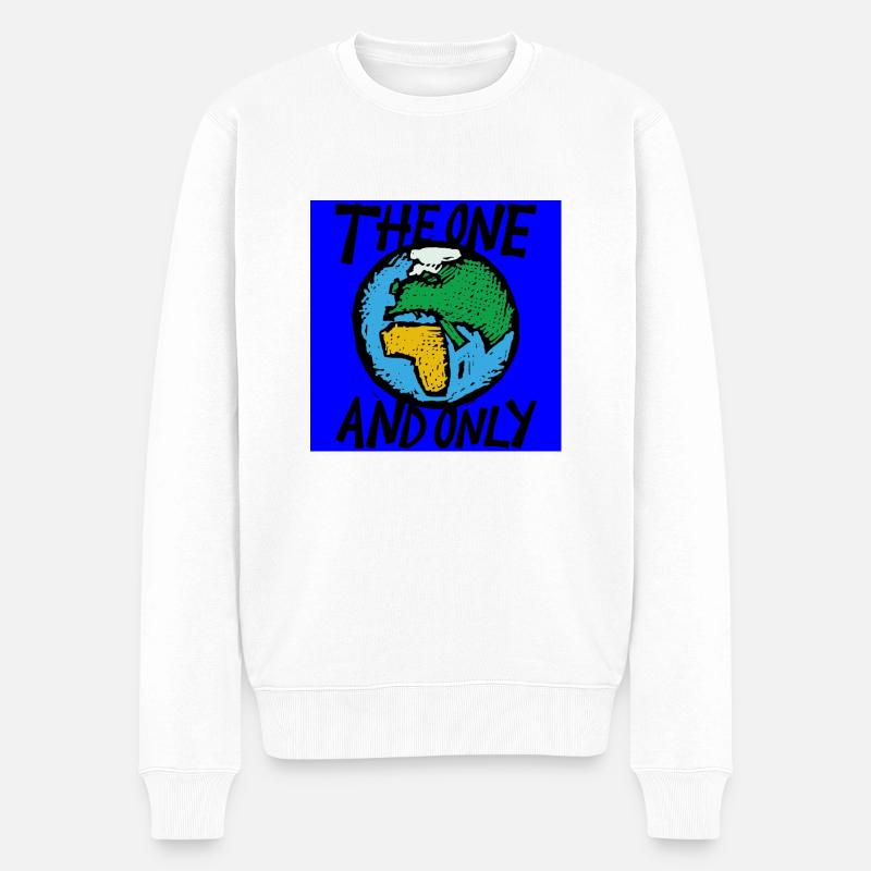 the world - Männer Premium Bio Pullover - Weiß