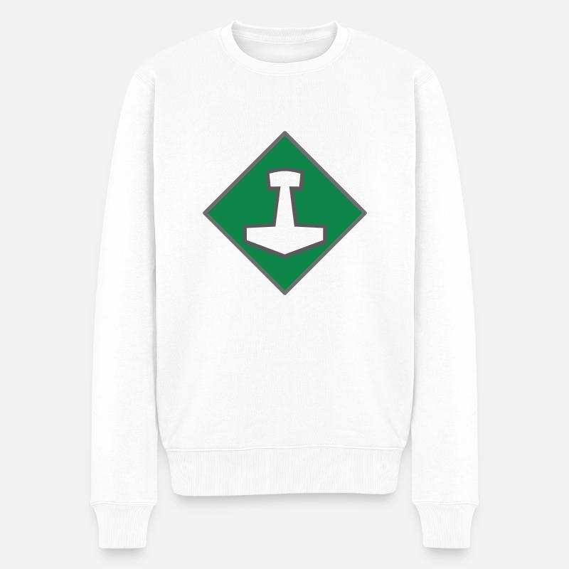 Mjölnir - Pull Premium bio Homme - blanc