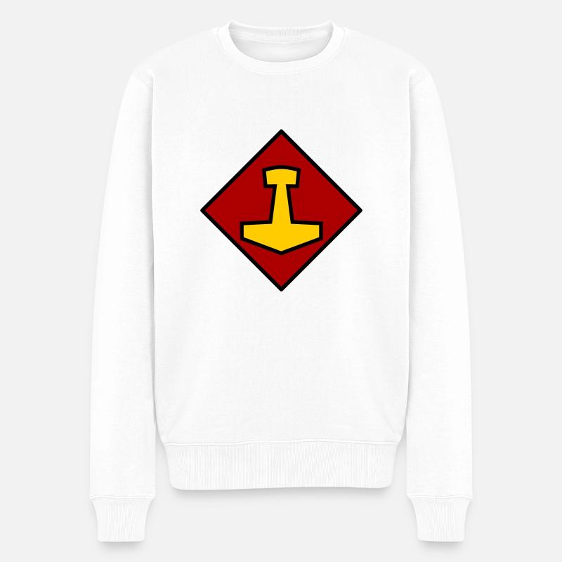 Mjölnir - Pull Premium bio Homme - blanc