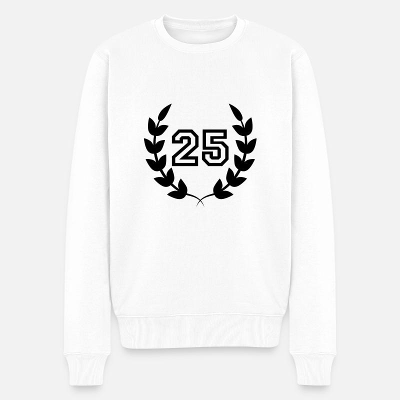 25e anniversaire-idée cadeau 25ans - Pull Premium bio Homme - blanc