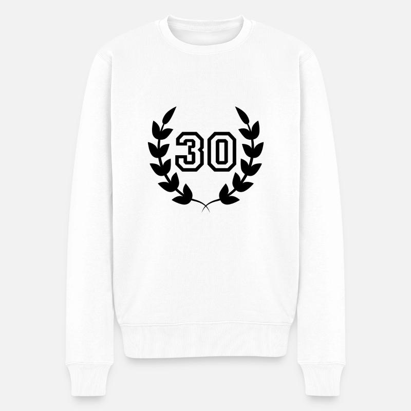 30e anniversaire-idée cadeau 30ans - Pull Premium bio Homme - blanc