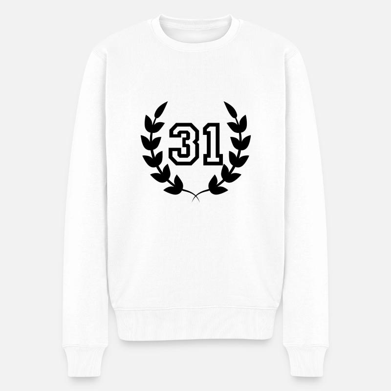 31e anniversaire-idée cadeau 31 ans - Pull Premium bio Homme - blanc