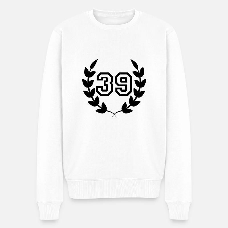 39e anniversaire-idée cadeau 39 ans - Pull Premium bio Homme - blanc