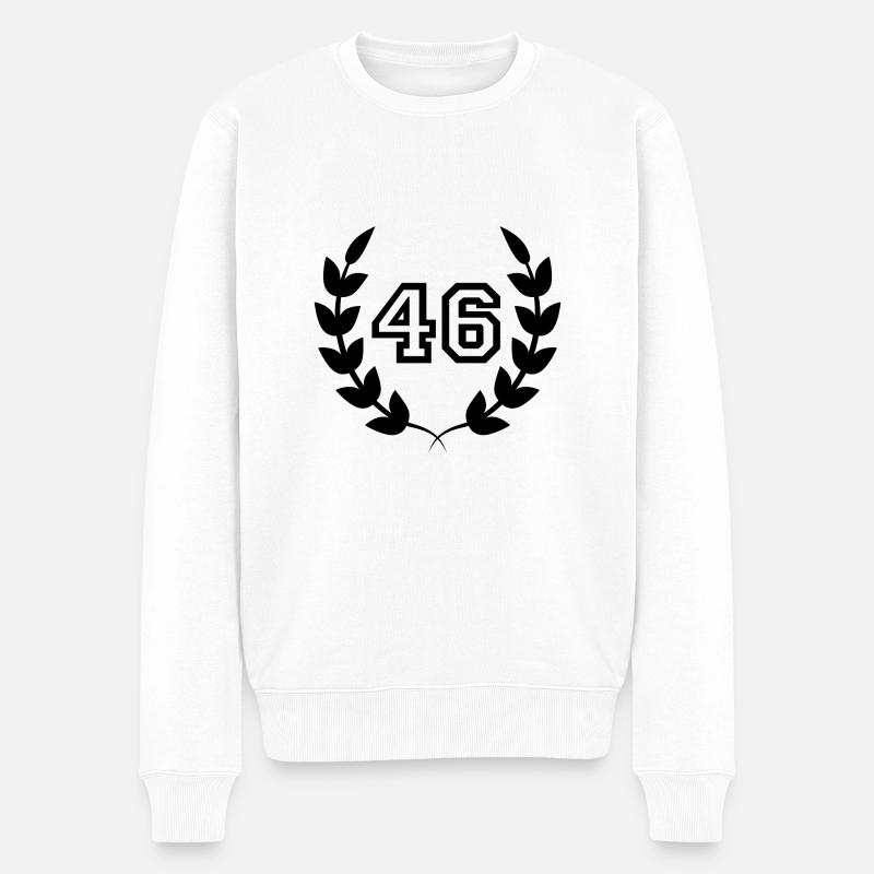 46e anniversaire-idée cadeau 46 ans - Pull Premium bio Homme - blanc