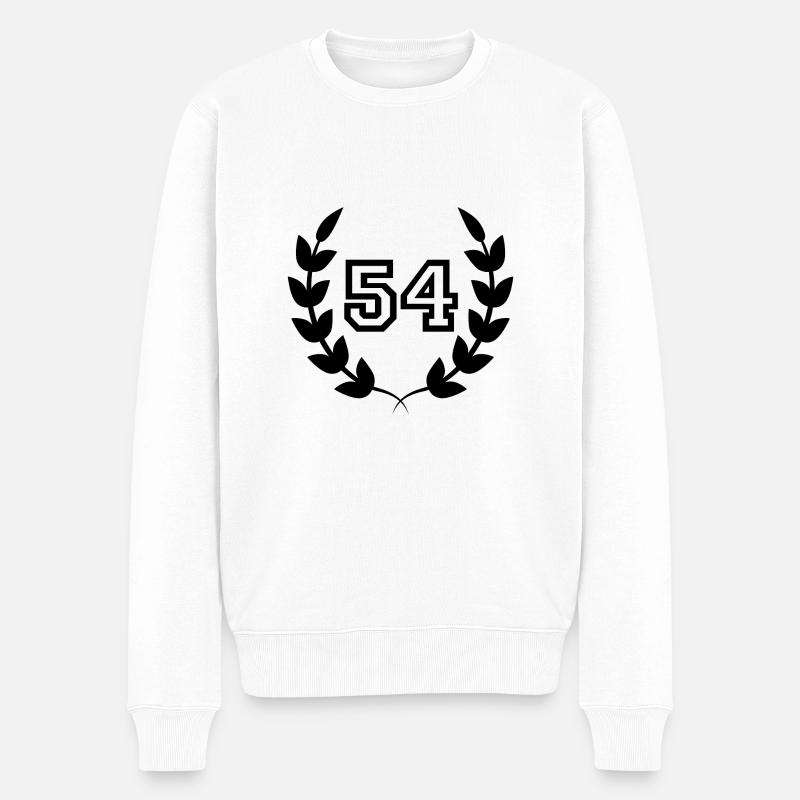 54e anniversaire-idée cadeau 54 ans - Pull Premium bio Homme - blanc