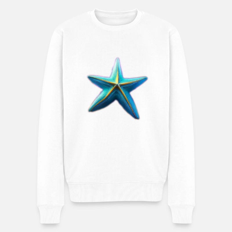 Étoile de mer - Pull Premium bio Homme - blanc
