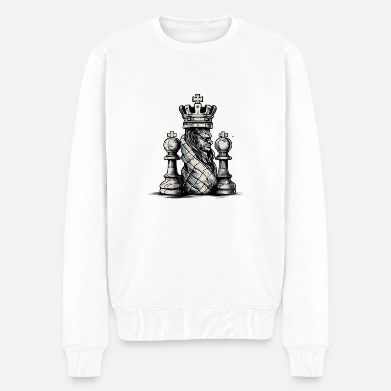 Le Roi lion - Pull Premium bio Homme - blanc
