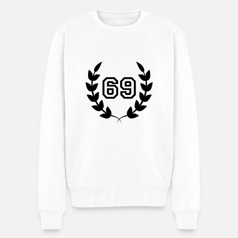 69e anniversaire-idée cadeau 69 ans - Pull Premium bio Homme - blanc