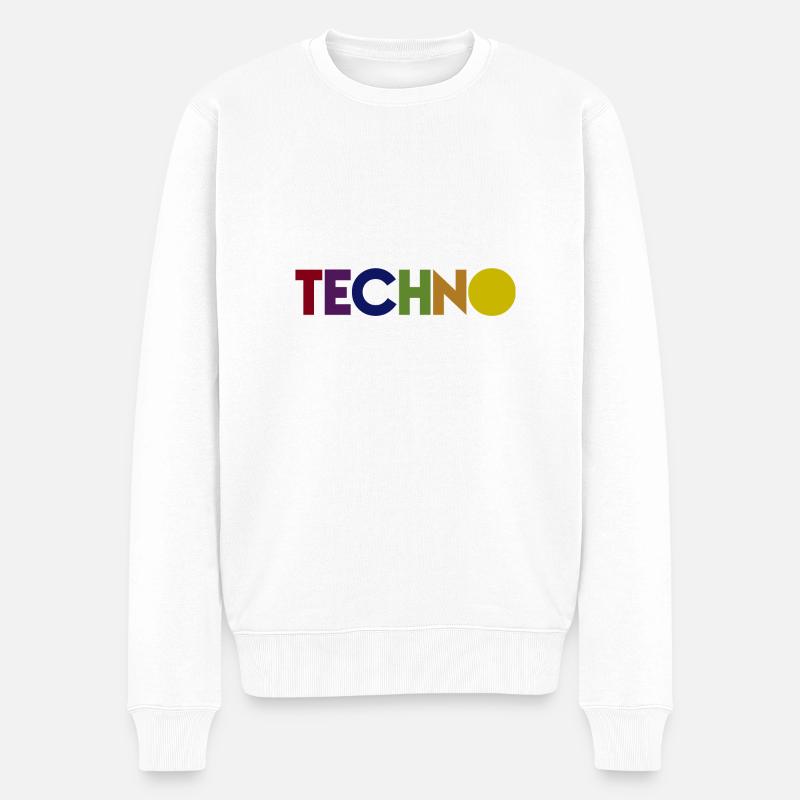 Techno - Pull Premium bio Homme - blanc