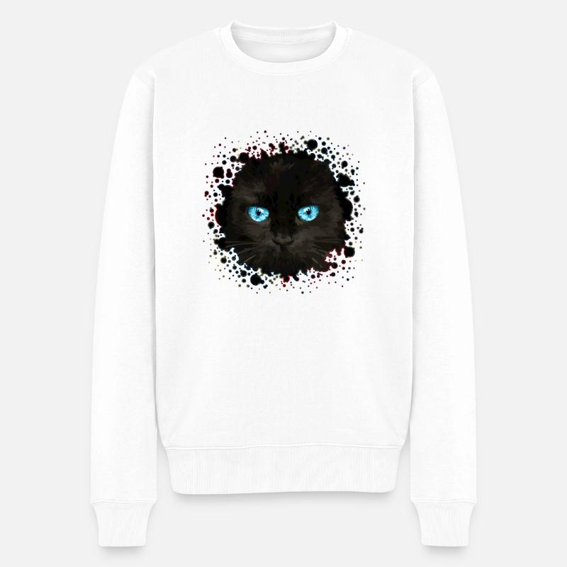 Chat - Pull Premium bio Homme - blanc