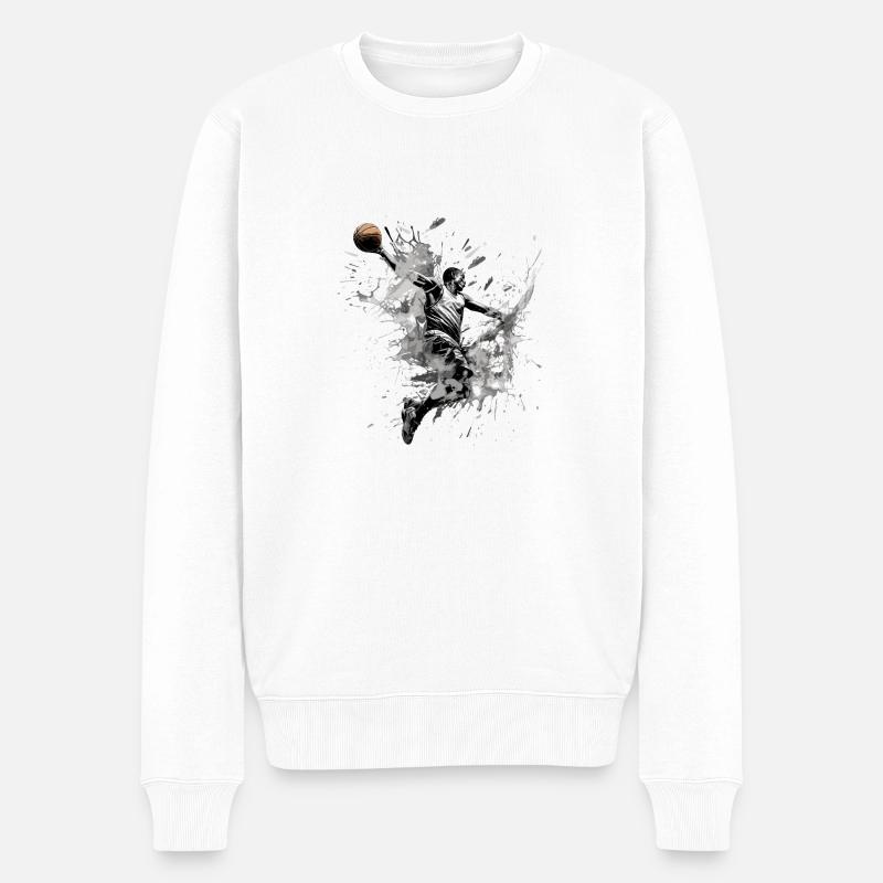 der Dunk - Männer Premium Bio Pullover - Weiß