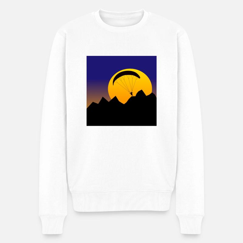 Nachtflieger - Männer Premium Bio Pullover - Weiß