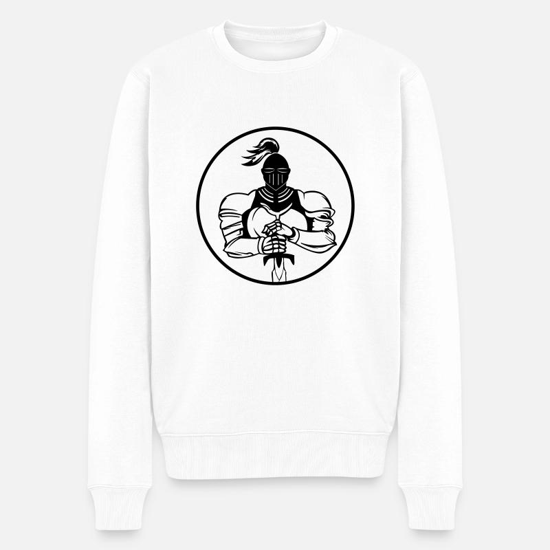 Chevalier - Pull Premium bio Homme - blanc