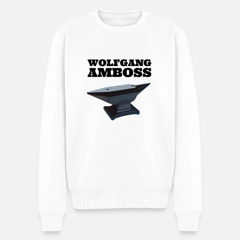 Wolfgang Amboss T shirt - Männer Premium Bio Pullover - Weiß