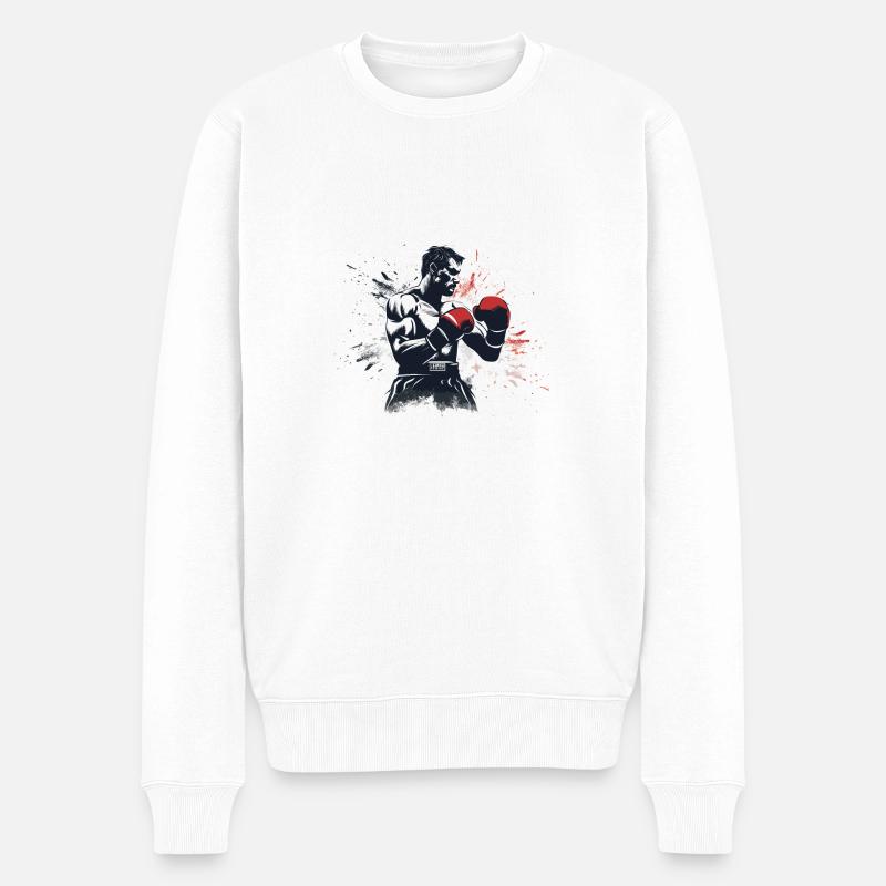 Kampfsport - Männer Premium Bio Pullover - Weiß