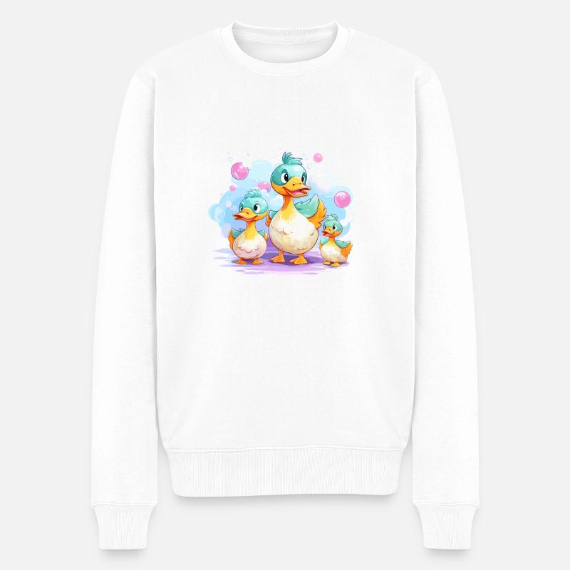 Amour de canard - Pull Premium bio Homme - blanc