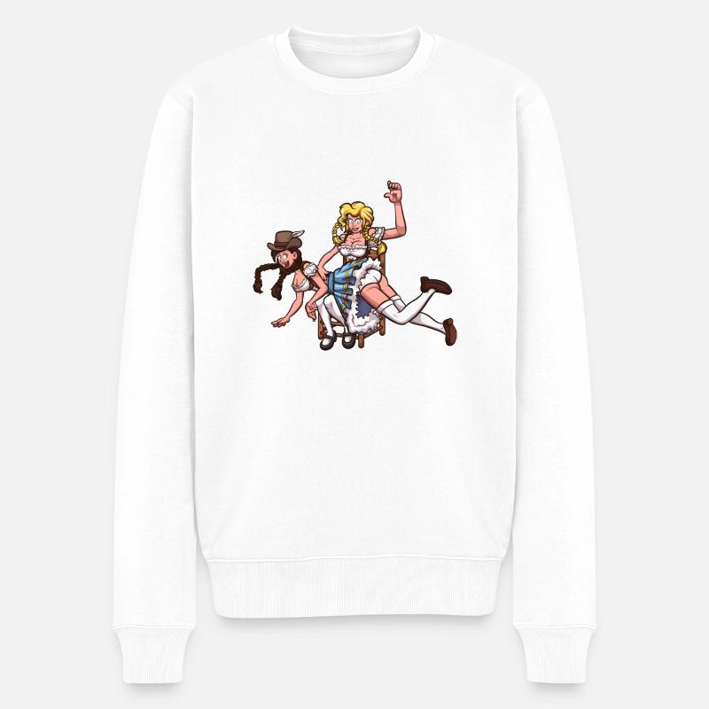 Octoberfest Filles - Pull Premium bio Homme - blanc